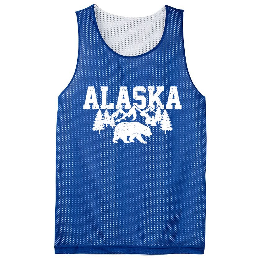 Alaska Cold Snow Mountains Cool Gift Mesh Reversible Basketball Jersey Tank