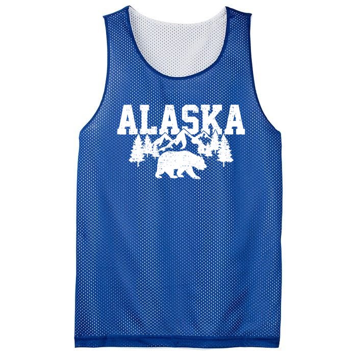 Alaska Cold Snow Mountains Cool Gift Mesh Reversible Basketball Jersey Tank