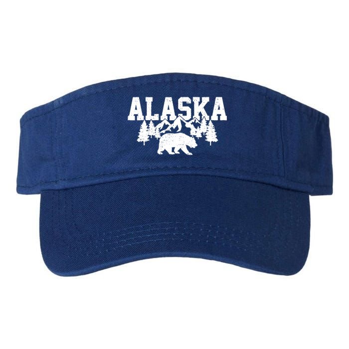 Alaska Cold Snow Mountains Cool Gift Valucap Bio-Washed Visor