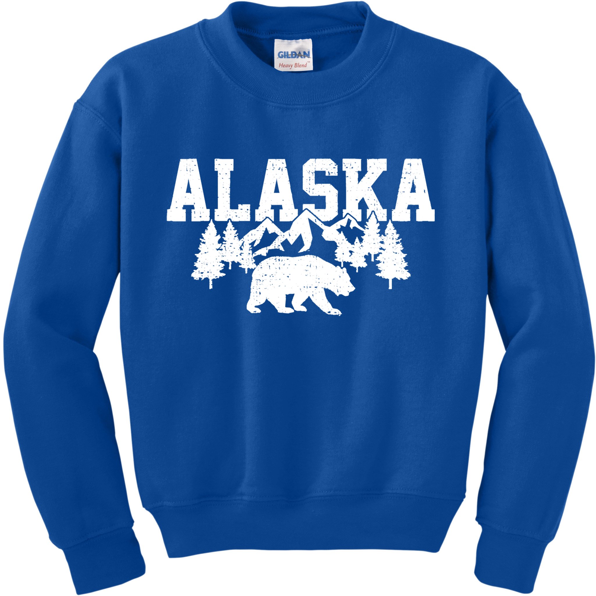 Alaska Cold Snow Mountains Cool Gift Kids Sweatshirt