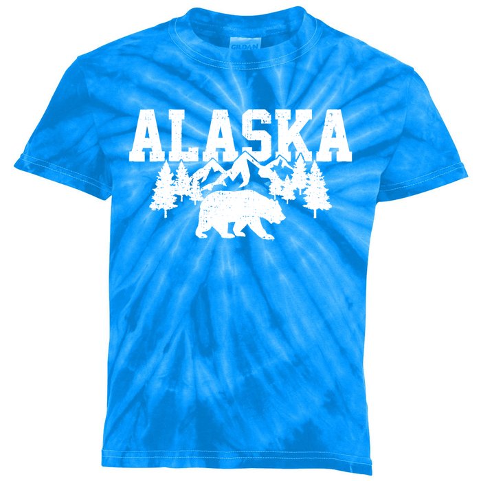 Alaska Cold Snow Mountains Cool Gift Kids Tie-Dye T-Shirt