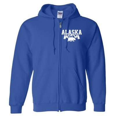 Alaska Cold Snow Mountains Cool Gift Full Zip Hoodie