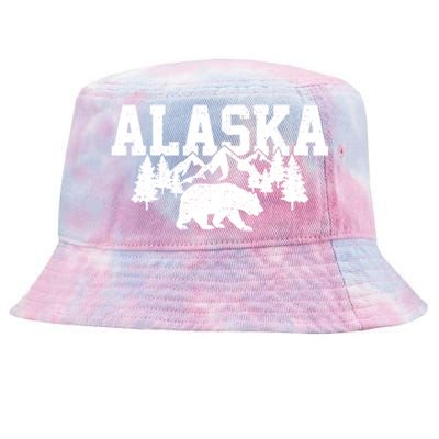 Alaska Cold Snow Mountains Cool Gift Tie-Dyed Bucket Hat