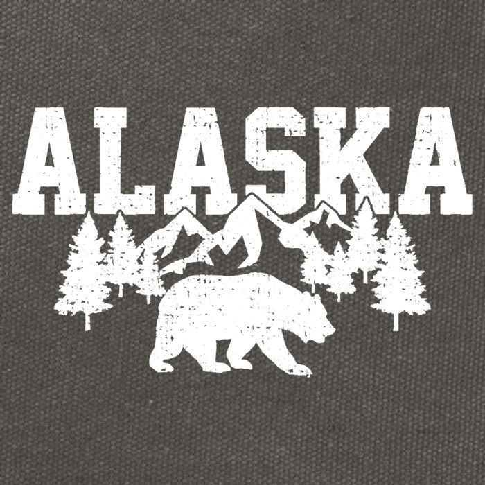 Alaska Cold Snow Mountains Cool Gift Cotton Canvas Backpack