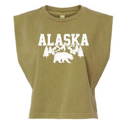 Alaska Cold Snow Mountains Cool Gift Garment-Dyed Women's Muscle Tee