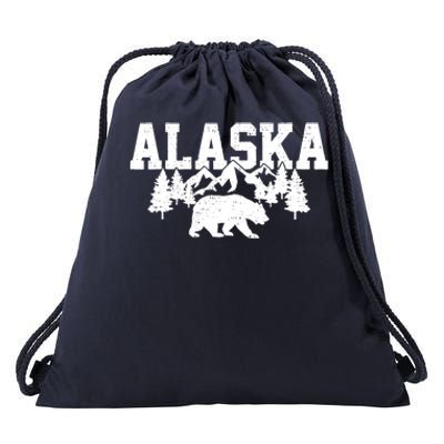 Alaska Cold Snow Mountains Cool Gift Drawstring Bag