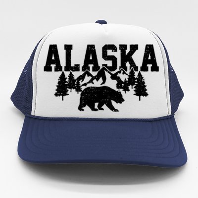 Alaska Cold Snow Mountains Cool Gift Trucker Hat