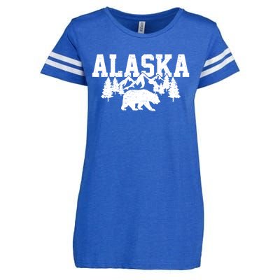 Alaska Cold Snow Mountains Cool Gift Enza Ladies Jersey Football T-Shirt