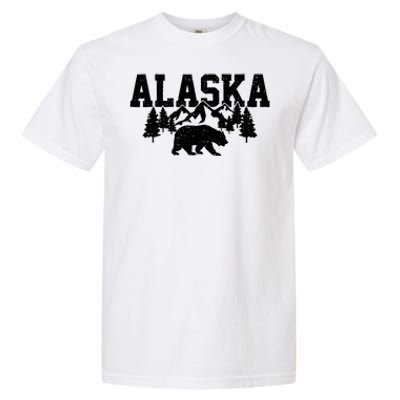 Alaska Cold Snow Mountains Cool Gift Garment-Dyed Heavyweight T-Shirt