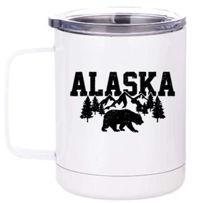 Alaska Cold Snow Mountains Cool Gift 12 oz Stainless Steel Tumbler Cup