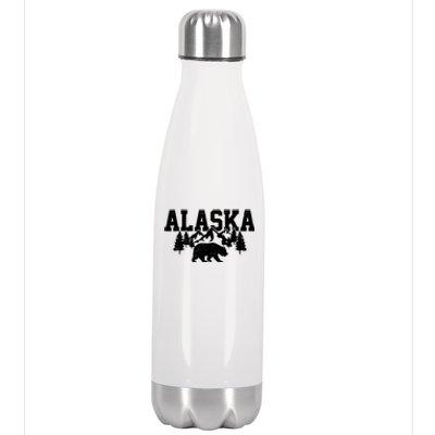 Alaska Cold Snow Mountains Cool Gift Stainless Steel Insulated Water Bottle