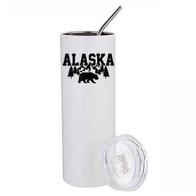 Alaska Cold Snow Mountains Cool Gift Stainless Steel Tumbler