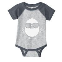 Animal Cute Simple Little Baby Chick With Sunglassses Infant Baby Jersey Bodysuit