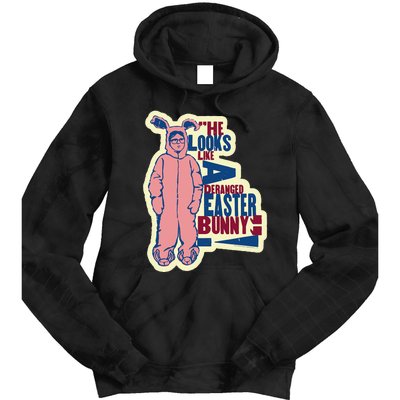 A Christmas Story Deranged Easter Bunny Tie Dye Hoodie