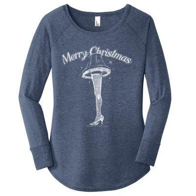 A Christmas Story Leg Lamp Merry Christmas Cool Gift Women's Perfect Tri Tunic Long Sleeve Shirt