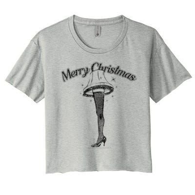 A Christmas Story Leg Lamp Merry Christmas Cool Gift Women's Crop Top Tee