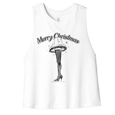 A Christmas Story Leg Lamp Merry Christmas Cool Gift Women's Racerback Cropped Tank