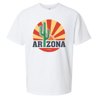 Arizona Cactus Sunset 3 Stars Sueded Cloud Jersey T-Shirt