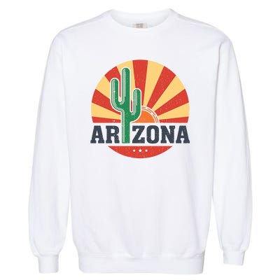 Arizona Cactus Sunset 3 Stars Garment-Dyed Sweatshirt