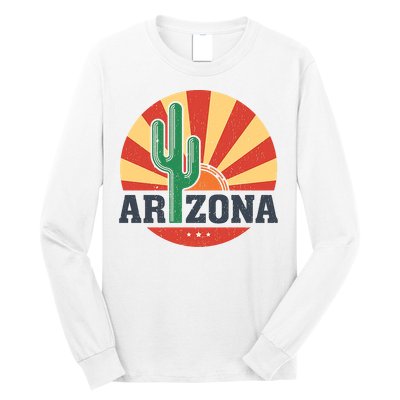 Arizona Cactus Sunset 3 Stars Long Sleeve Shirt