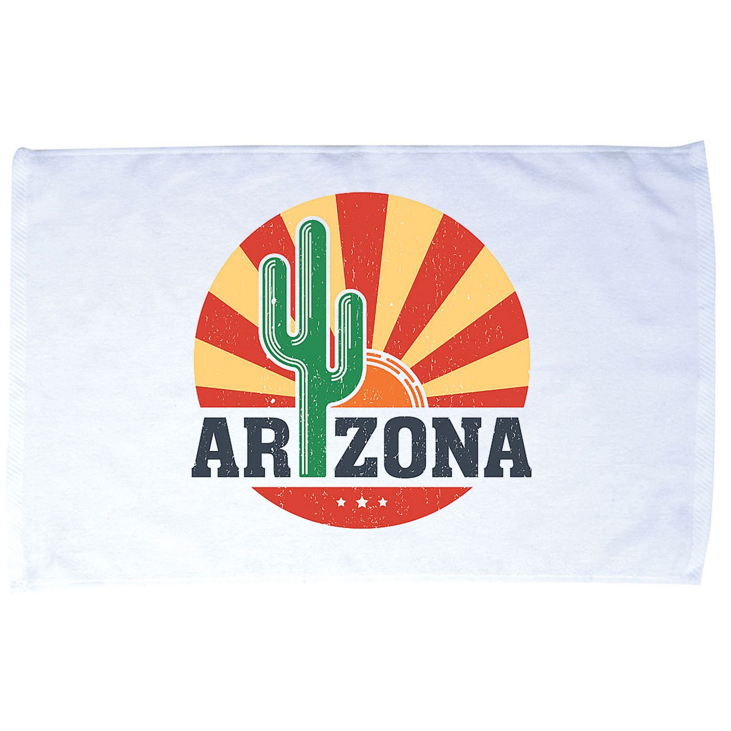 Arizona Cactus Sunset 3 Stars Microfiber Hand Towel