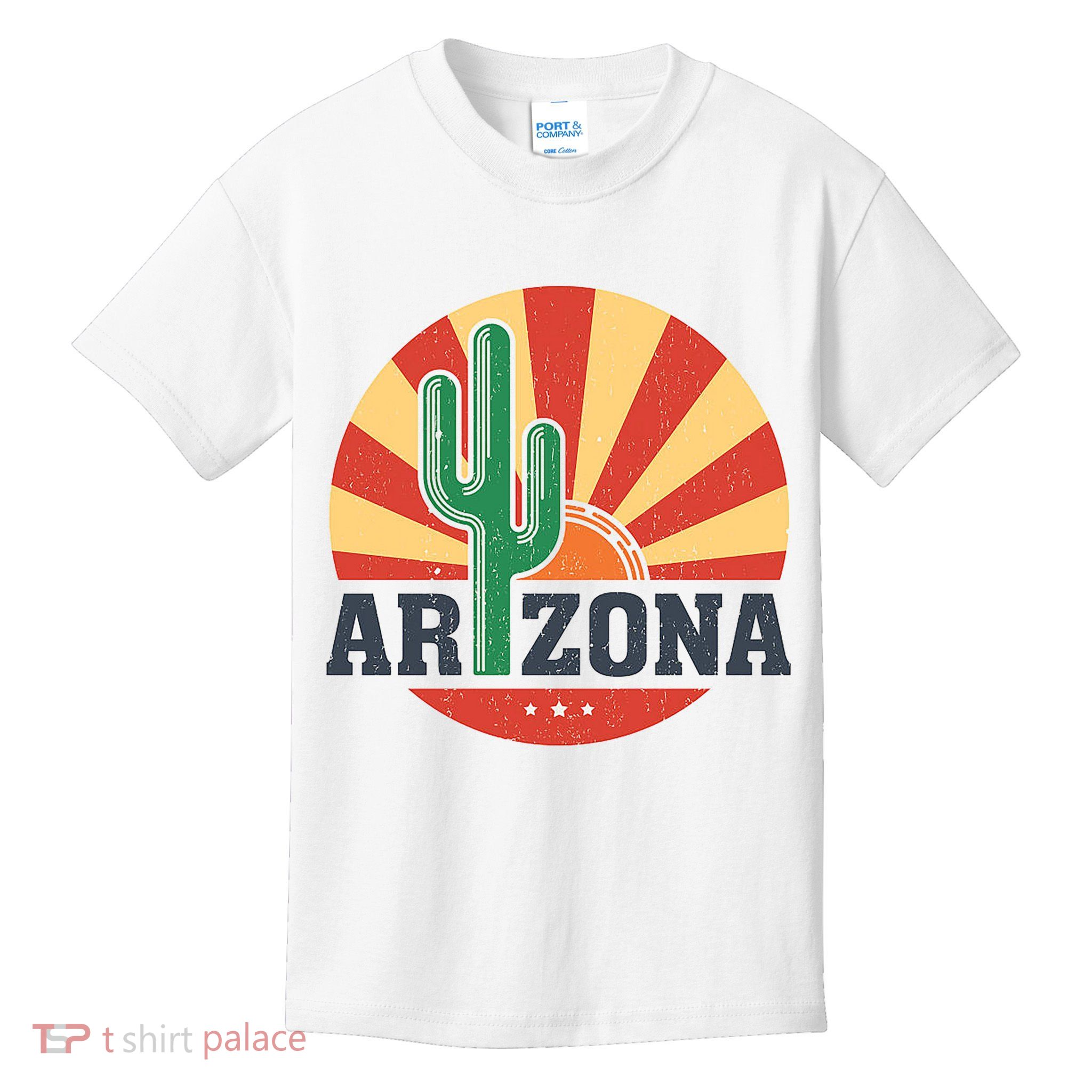 Arizona Cactus Sunset 3 Stars Kids T-Shirt