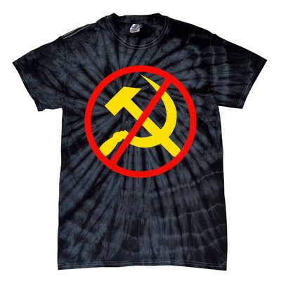 Anti Communist Socialist Tie-Dye T-Shirt