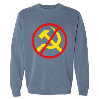 Anti Communist Socialist Garment-Dyed Sweatshirt