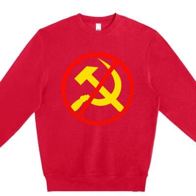 Anti Communist Socialist Premium Crewneck Sweatshirt