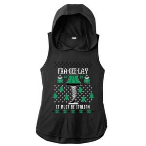 A Christmas Story Fra Gee Lay Ugly Sweater Pattern Gift Ladies PosiCharge Tri-Blend Wicking Draft Hoodie Tank