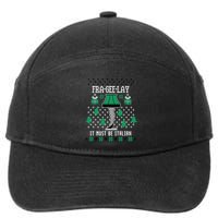 A Christmas Story Fra Gee Lay Ugly Sweater Pattern Gift 7-Panel Snapback Hat