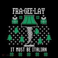 A Christmas Story Fra Gee Lay Ugly Sweater Pattern Gift 7-Panel Snapback Hat