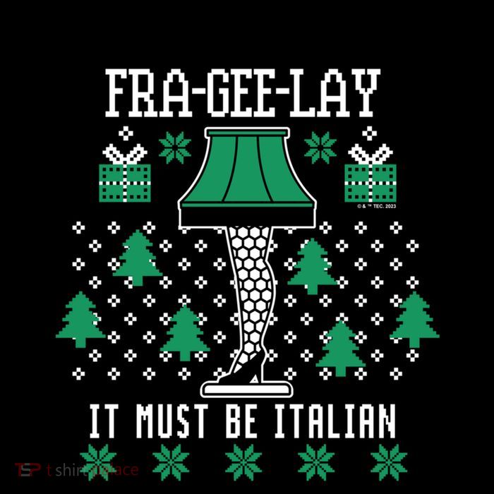 A Christmas Story Fra Gee Lay Ugly Sweater Pattern Gift 7-Panel Snapback Hat