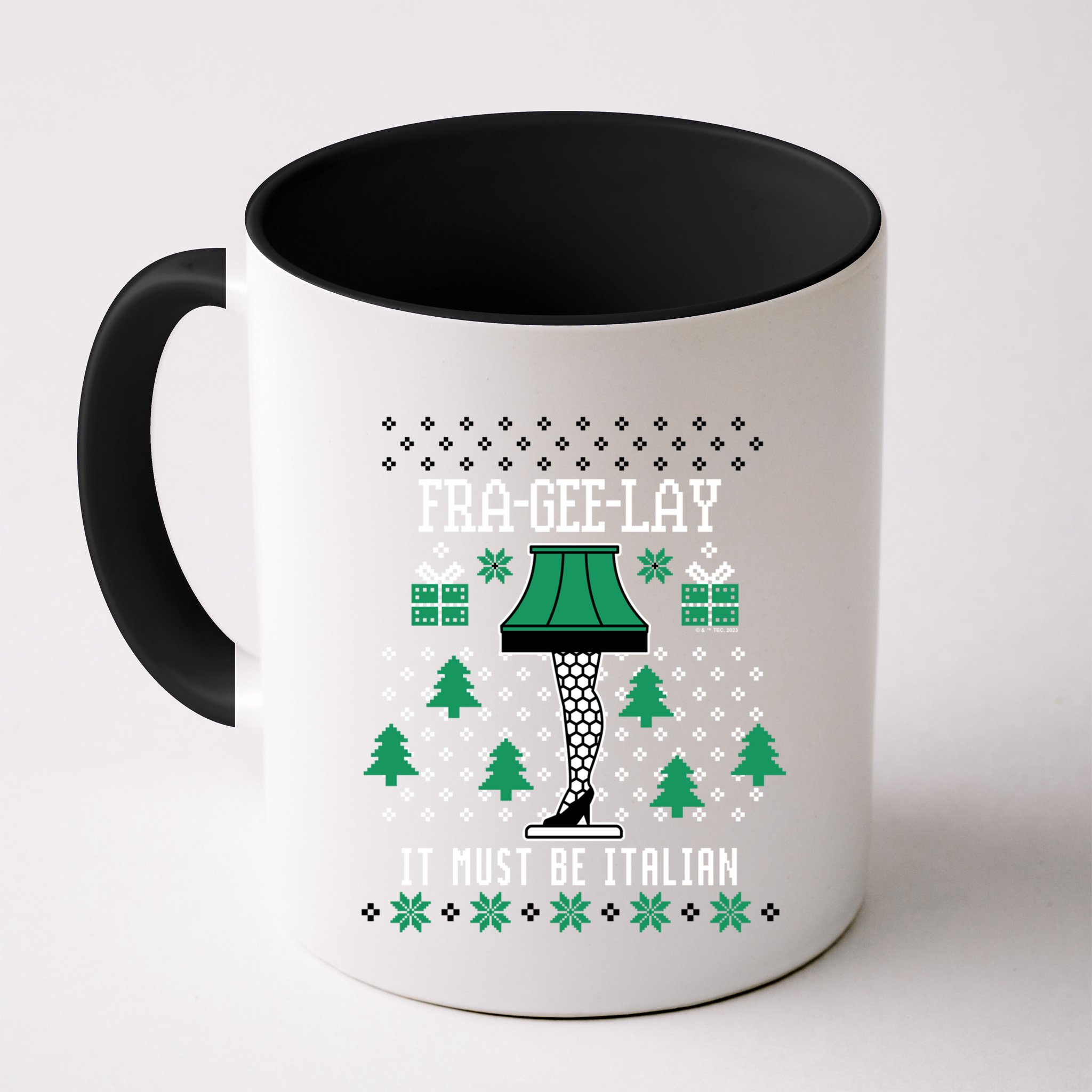 A Christmas Story Fra Gee Lay Ugly Sweater Pattern Gift Mug