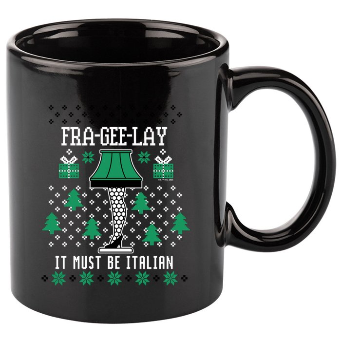 A Christmas Story Fra Gee Lay Ugly Sweater Pattern Gift 11oz C Handle Ceramic Mug