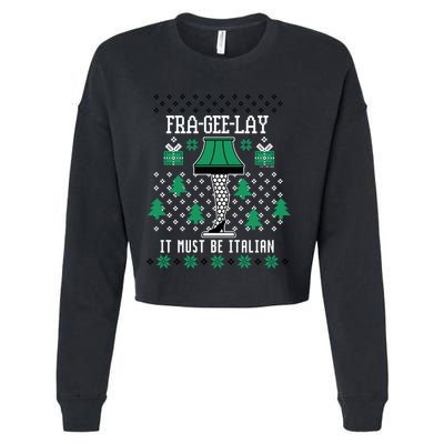 A Christmas Story Fra Gee Lay Ugly Sweater Pattern Gift Cropped Pullover Crew