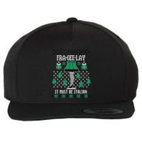 A Christmas Story Fra Gee Lay Ugly Sweater Pattern Gift Wool Snapback Cap