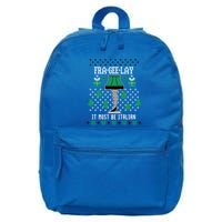 A Christmas Story Fra Gee Lay Ugly Sweater Pattern Gift 16 in Basic Backpack