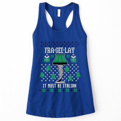 A Christmas Story Fra Gee Lay Ugly Sweater Pattern Gift Womens Tank Top
