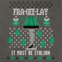 A Christmas Story Fra Gee Lay Ugly Sweater Pattern Gift Cotton Canvas Backpack