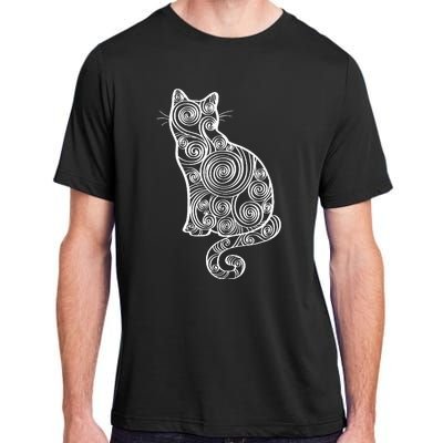 Abstract Cat Silhouette Adult ChromaSoft Performance T-Shirt