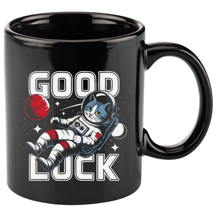Astronaut Cat Space Galaxy Planet Exploration Funny Gift .Png 11oz C Handle Ceramic Mug