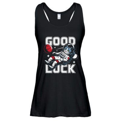 Astronaut Cat Space Galaxy Planet Exploration Funny Gift .Png Ladies Essential Flowy Tank