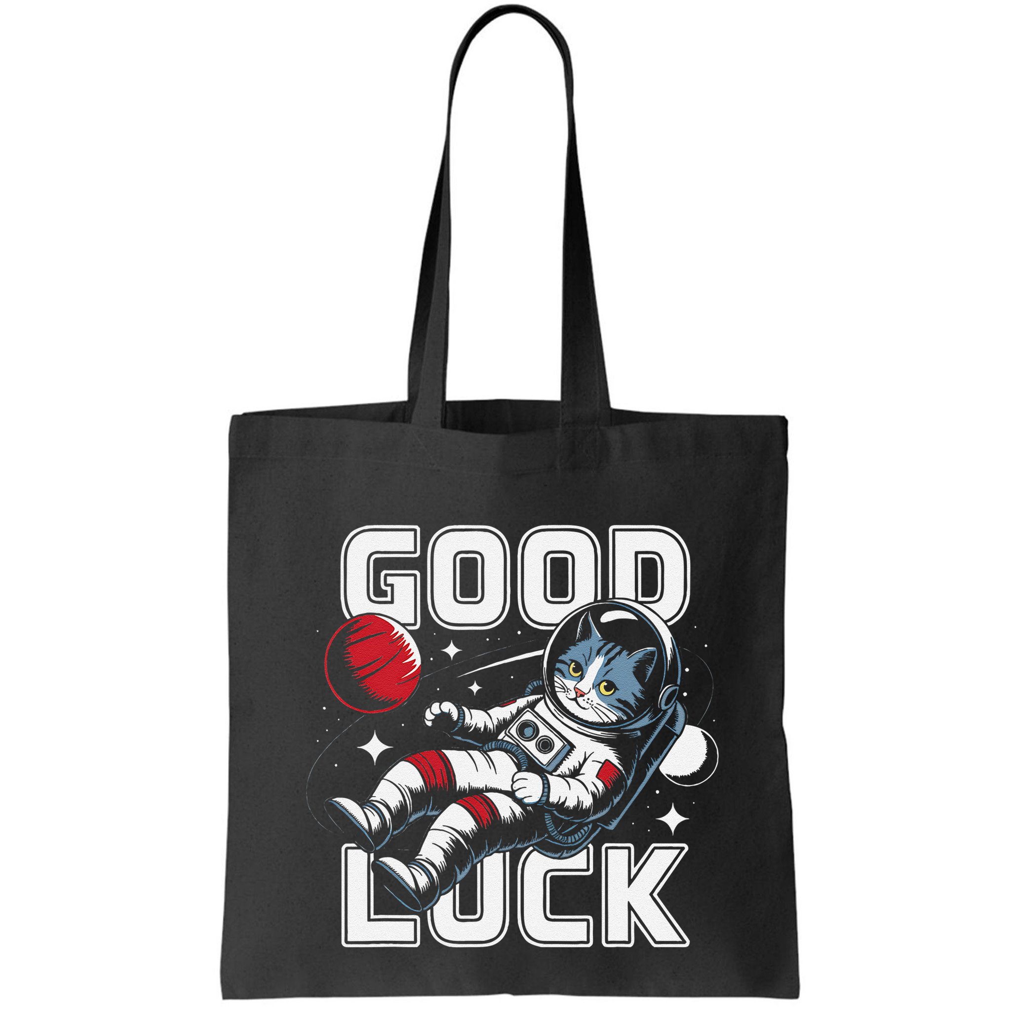 Astronaut Cat Space Galaxy Planet Exploration Funny Gift .Png Bag