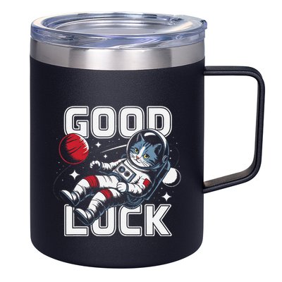 Astronaut Cat Space Galaxy Planet Exploration Funny Gift .Png 12oz Stainless Steel Coffee Mug