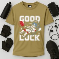 Astronaut Cat Space Galaxy Planet Exploration Funny Gift .Png Cooling Performance Crew T-Shirt