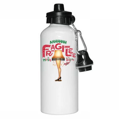 A Christmas Story Ahh Fragilee Funny Gift Aluminum Water Bottle 