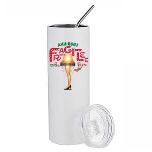 A Christmas Story Ahh Fragilee Funny Gift Stainless Steel Tumbler