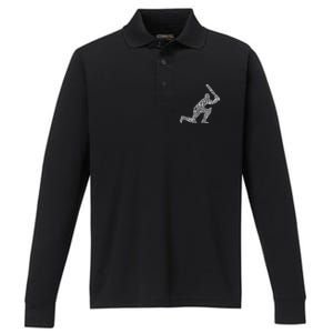 Activating Cricket Skills Sports Player Team Coach Performance Long Sleeve Polo