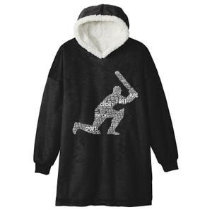 Activating Cricket Skills Sports Player Team Coach Hooded Wearable Blanket